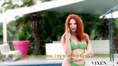 Hellcat Perfect Redhead Is Seduced On Vacation By A Couple - Fellatio - upornia.com