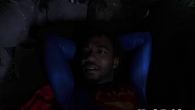 Superman fucks batman in interracial duo - drtuber.com