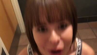 Blowjob In Starbucks Bathroom - Watch Innocent Megan Get Her Morning Load - porntry.com