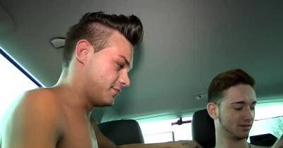 Homosexual males enjoy car sex and fuck each other nastily - drtuber.com