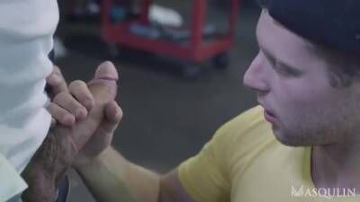 Car Mechanic Fucks Boy at Workshop - pornoxo.com