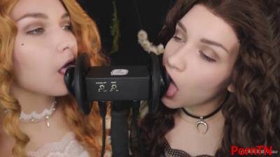 Kittyklaw Asmr - Patreon Asmr Twin Witches - Ear Licking - Mouth Sound - hclips.com