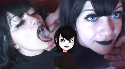 Hot goth gets a Massive cumshot on face - Mavis Cosplay - sunporno.com