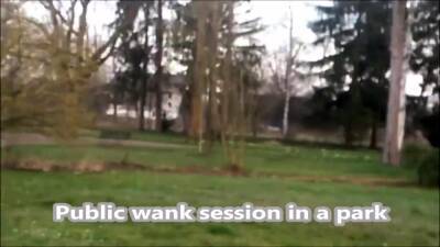 Outdoor Wank In German Public Park - drtuber.com - Germany