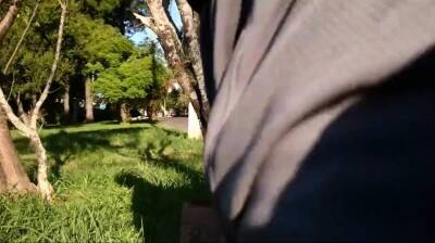 Grey Shorts Freeballing (Commando) flaccid cock swinging - drtuber.com