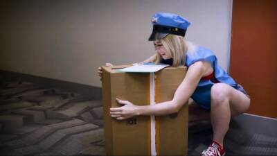 Sensual Encounter with the Petite Mail Carrier - drtuber.com