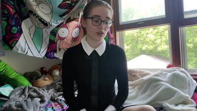 Izzy - Roleplay: Religious School Girl Smokes And Shows You Her Strange Dildo - Izzy Hellbourne - upornia.com