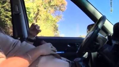 Daddy in the car play and cum - drtuber.com