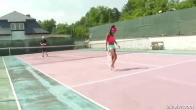 Isabella Chrystin - Playing Tennis - Isabella Chrystin - upornia.com