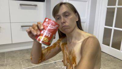 Relax To Sploshing In Spaghetti Hoops - Wam Video - hclips.com