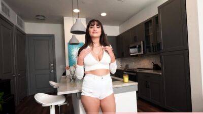 Mila - Busty brunette stepmother Mila POV fuck - drtuber.com