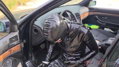 In Black Latex Public Pissing - upornia.com