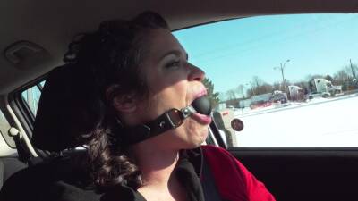 Ball Gagged Driving Challenge - Sammi Starfish - hclips.com