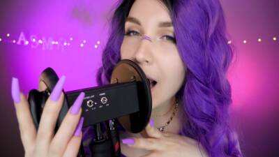 Kitty Klaw Asmr - Purple - Licking & Mouth Sounds - hclips.com