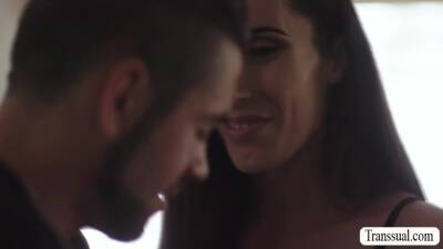 Busty shemale stepmother bareback fucked by handsome stepson - pornoxo.com