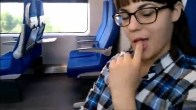 Public Deep Blowjob in the Train - icpvid.com