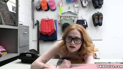 Nerdy Redhead Geek Shoplifter Fucked - hclips.com