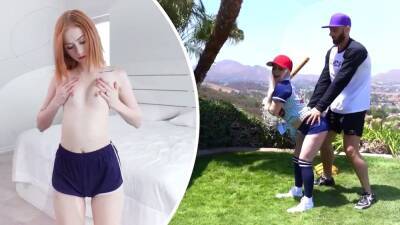 Gorgeous Tiny Blonde Will Do Anything To Get Into The Team Even Banging Her Coach - sexu.com