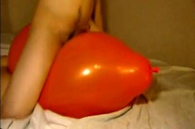 Big inflatable orange balloon humping cum - icpvid.com