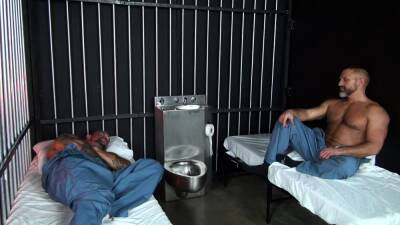 Inmate Sean Duran pounds Dirk Caber's ass in jail - drtuber.com