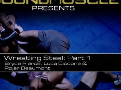 Rojer dominates two men in the wrestling ring - drtuber.com