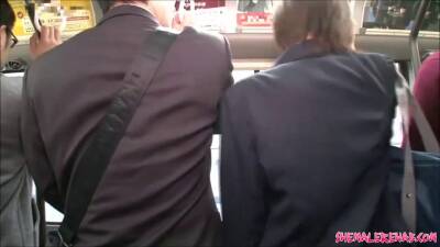 Bus ride tease - asian public sex video - sunporno.com