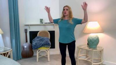 Stepson Helps Stepmom Make An Exercise Video - Erin Electra - Erin electra - sunporno.com