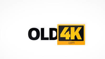 OLD4K. Nerd with pretty face nailed by old passerby - drtuber.com