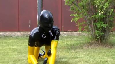 Outdoors Latex Catsuit - upornia.com