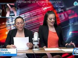 Camsoda- News anchors masturbating live on air - pornoxo.com