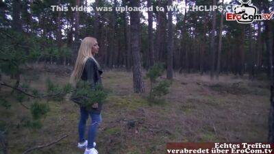 Outdoor Anal Im Stehen Mit Deutscher Blonder Amateur Teen Im Wald Pov - hclips.com