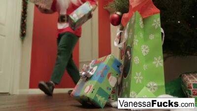 Vanessa - Vanessa Letting Santa Violate Her Tight Wet Pussy - upornia.com
