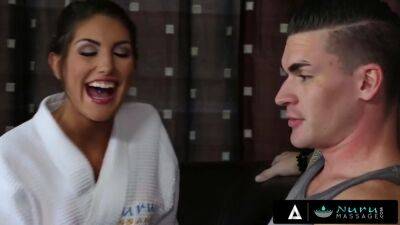 August Ames - Surprises Her Ex With A Torrid Massage - August Ames - upornia.com