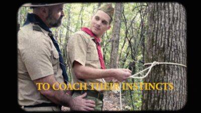 Scoutmaster gets fucked raw and sucked in wood by 2 scouts - drtuber.com