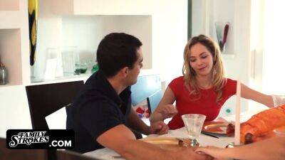 Angel Smalls - Angel - Stepsister gets nasty during dinner - Angel Smalls - sexu.com