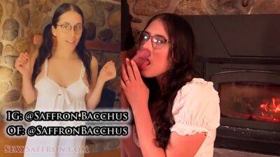 Saffron Bacchus In Fireplace Cum On Hair & Custom Video Announcement! Blowjupdate #001 - hclips.com