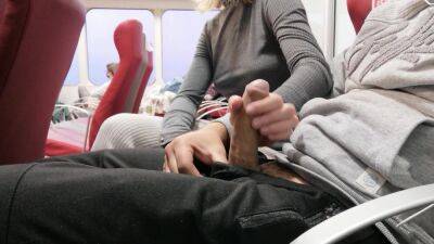 Very Hot Explicit Handjob In Public - hclips.com