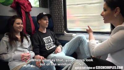 Foursome Sex in Public TRAIN - veryfreeporn.com - Czech Republic