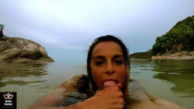 Sloppy Blowjob At Secret Beach In The Sea - Hot Latina Oral Seduction Pov 4k - upornia.com