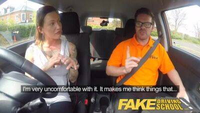 Car Sex - Fake Driving School Messy creampie advanced lesson for tattooed thot - porntry.com