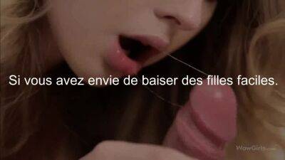 Jeune coquine mince a un petit cul offre une pipe baveuse - drtuber.com - France