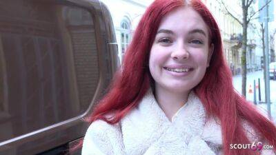 Olivia - Redhead Small Teen Miss Olivia At Rough Casting Fuck P1 - videomanysex.com - Germany