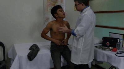 Asian twink barebacked by doctor DILF - drtuber.com