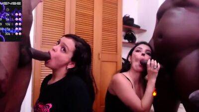 And Deepthroat - Two latina whores take hard anal BBC pounding and deepthroat - drtuber.com