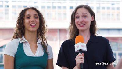 Lesbian Babes Take To The Street To Ask Questions - hclips.com