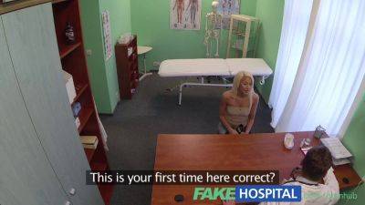 Blonde amateur pays the price for fakehospital's fake exam with a POV reality twist - sexu.com