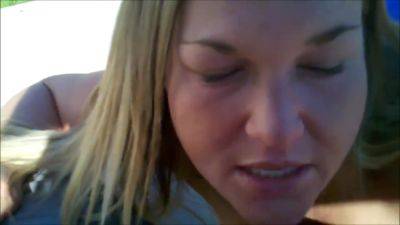 Blonde Milf Sucking His Cock - hclips.com