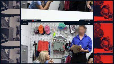 Shoplifter Blake gets caught & punished by security guard for her naughty deeds - sexu.com