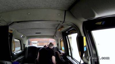 Slim Hottie In Stockings Bangs In Fake Cab - videomanysex.com