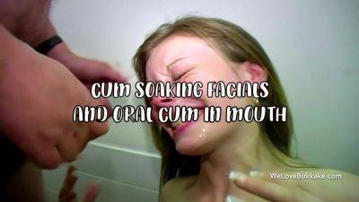 Mouth Compilation - Soaking Facials and Cum in Mouth Compilation - hotmovs.com